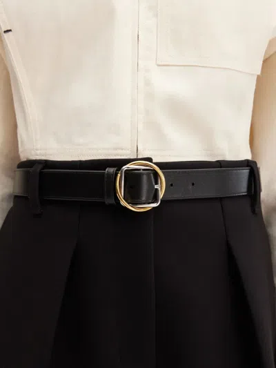 Jacquemus La Ceinture Salon Leather Belt In Black