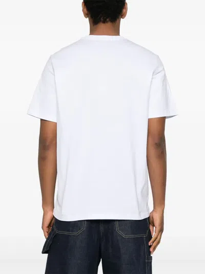 Msgm Logo-printed Crewneck T-shirt In White