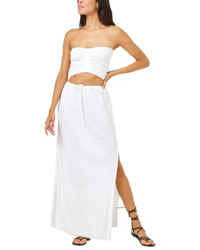 L*space Summer Feels Tube Top In White