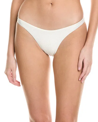 Milly Textured Waves Bikini Bottom In White