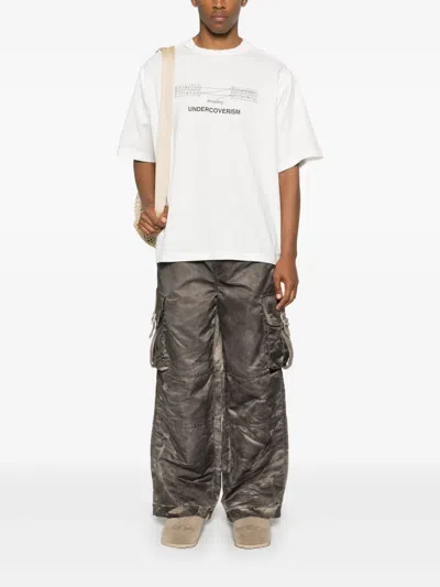 Undercover T-shirt With Print In White