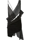 ANTHONY VACCARELLO ANTHONY VACCARELLO WOVEN ASYMMETRIC DRESS - BLACK,16H1010A11617404