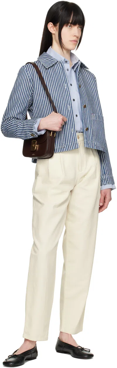 Apc A.p.c. Frida Jacket In Tic Blue/white