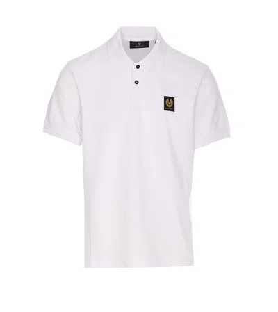 Belstaff Short Sleeve Polo T-shirt In White
