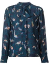 ELIZABETH AND JAMES bird print blouse,DRYCLEANONLY