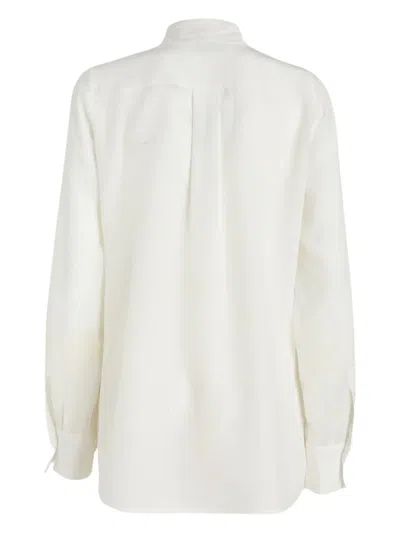 Del Core Silk Blouse In White