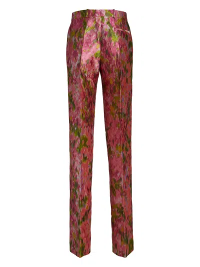 Del Core Elegant Cigarette Trousers In Pink