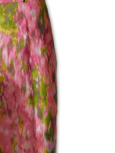 Del Core Elegant Cigarette Trousers In Pink