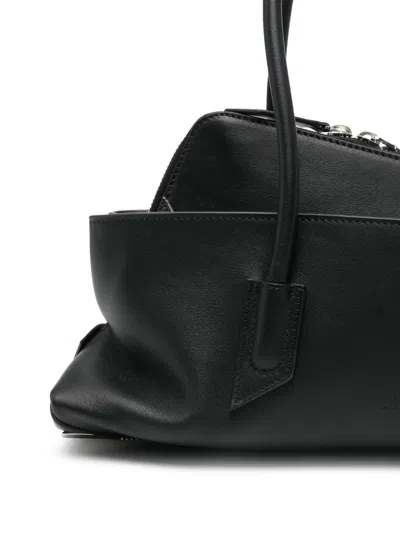 Attico Small La Passeggiata Leather Bag In Black