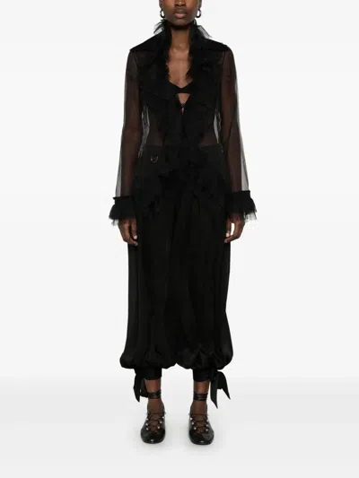 Chloé Georgette-crepe Culottes In Black