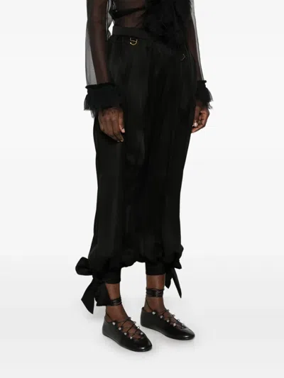 Chloé Georgette-crepe Culottes In Black
