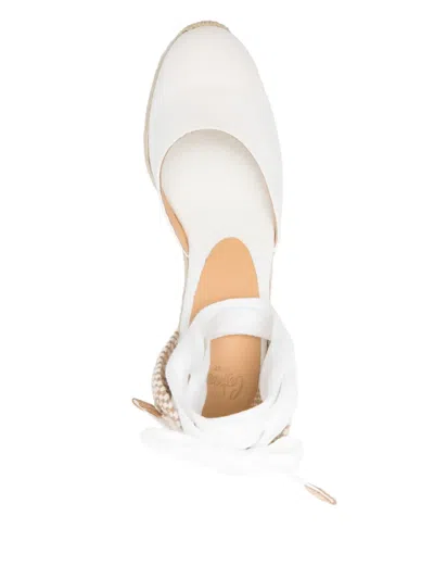 Castaã±er 'carina' Sandals In White