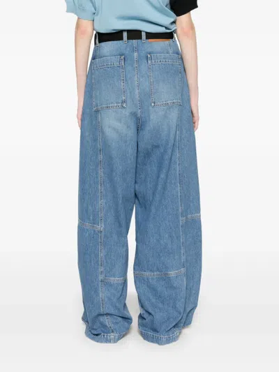 阔腿工装牛仔裤