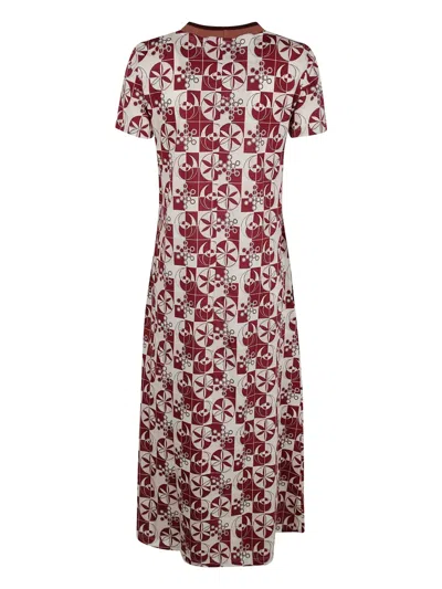 La Doublej Eclipse Cotton Maxi Dress In Red