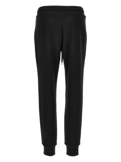 Versace Jeans Couture Trousers With Embroidered Logo And Comfortable Fit In Black