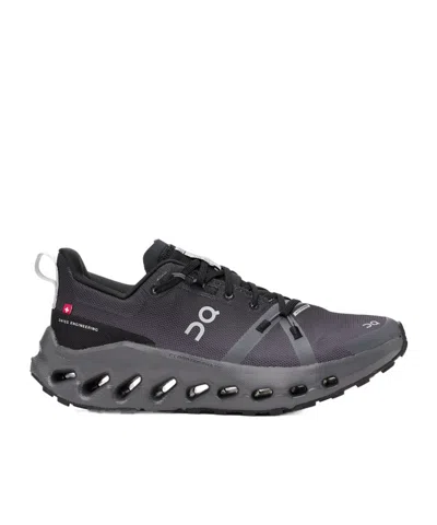 On Cloudsurfer Trail Wp Sneakers In Black