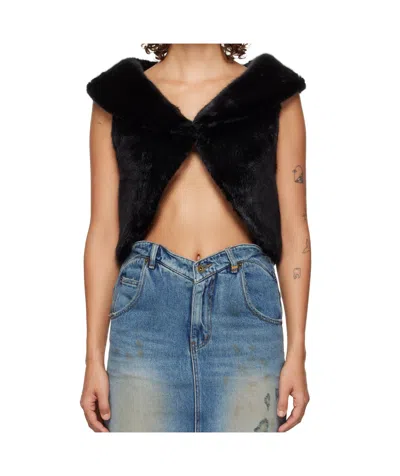 We11 Done Shawl Lapel Vest In Multicolor