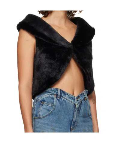 We11 Done Shawl Lapel Vest In Multicolor