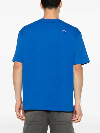 Ader Error Logo-patch T-shirt In Blue