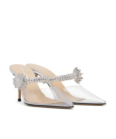 Machmach Pointed Toe High Heel Sandals In White