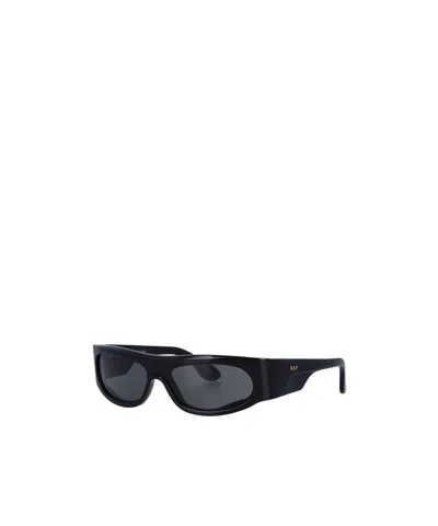 Retrosuperfuture Pharoah Narrow Oval Frame Sunglasses In Black