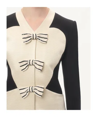 Valentino Embroidered Blazer In Black