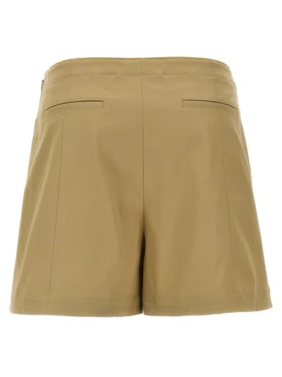 Theory Cotton Shorts With Back And Side Pockets In Beige