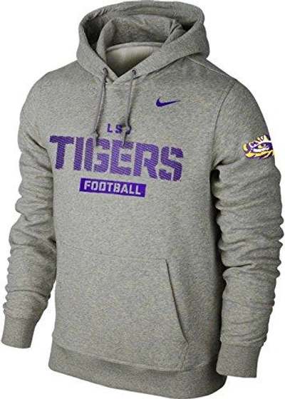 Nike Louisiana State Tigers Lsu Football 12 Team Issue Practice Pullover Hoodie In Heather Gray ModeSens