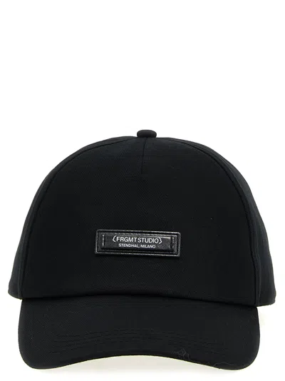 Moncler Genius Genius X Frgmt Logo Baseball Hat In Black