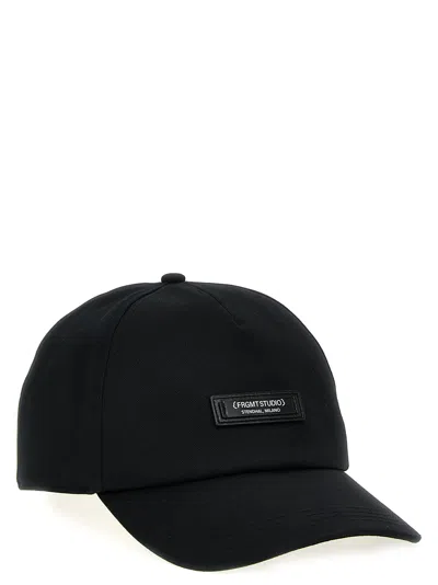Moncler Genius Genius X Frgmt Logo Baseball Hat In Black