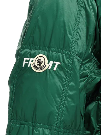 Moncler Genius Men Jayel Jacket Recycled Matt Longue Saison With Quilting Fragment In Green