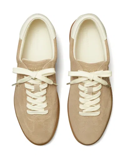 Tory Burch Phoenix Sneaker Contrast Heel Tab Rubber In Neutrals