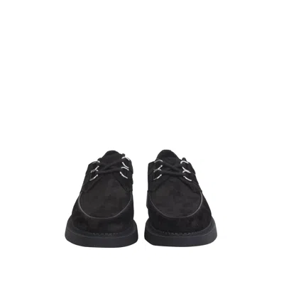 Saint Laurent Teddy Suede Derbies In Black