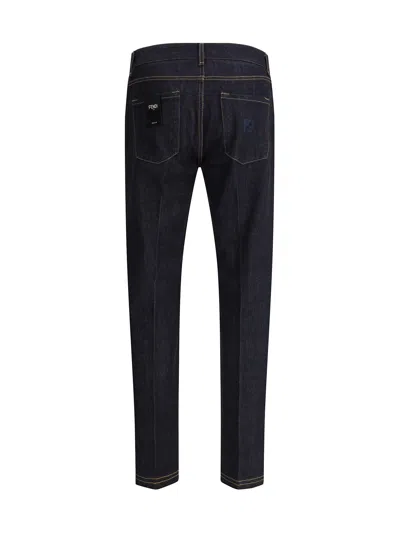 Fendi Long Jeans In Blue