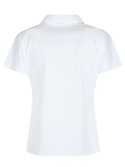 Herno Ever Cotton Interlock／new Popeline／monogram ポロシャツ In White