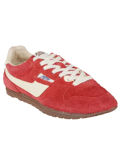Autry Windspin Suede And Leather Sneakers In Rubyrutabaga In Multi