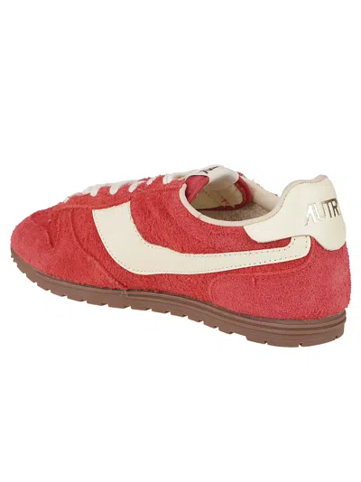Autry Windspin Suede And Leather Sneakers In Rubyrutabaga In Multi
