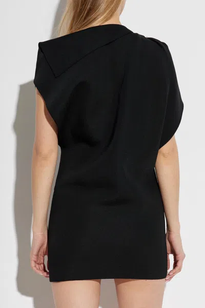 Jacquemus La Mini Robe Trapeze Mini Dress In Black