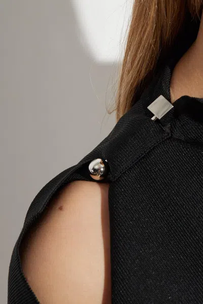 Jacquemus La Mini Robe Trapeze Mini Dress In Black