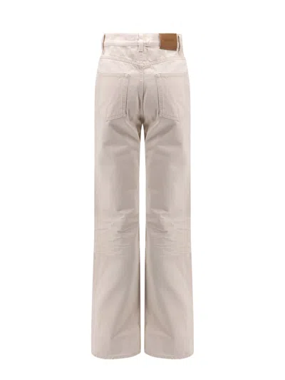 Saint Laurent 70s Denim Trouser In White