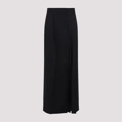 Moschino Pleated Maxi Skirt In Black