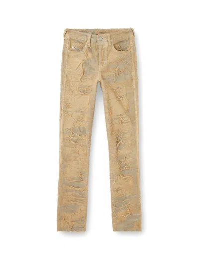 Diesel Slim Jeans In Beige