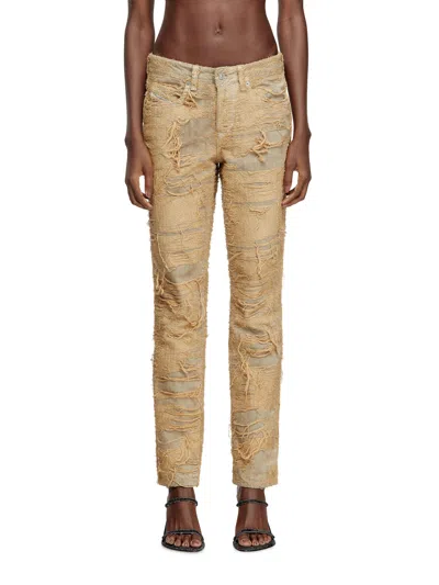 Diesel Slim Jeans In Beige