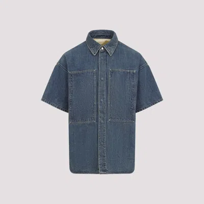 Jil Sander 168 Short Sleeve Shirt In Blue