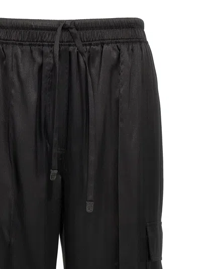 Tom Ford Cargo Silk Pants In Black