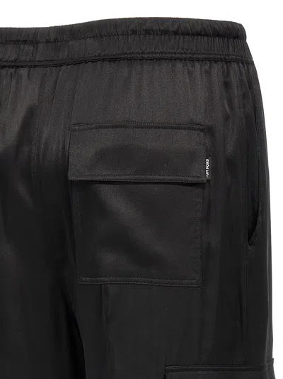 Tom Ford Cargo Silk Pants In Black