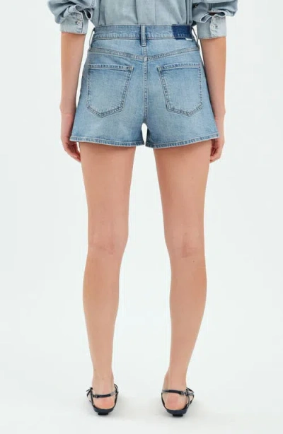 Daze Troublemaker High Rise Shorts In Marina Vintage In Multi