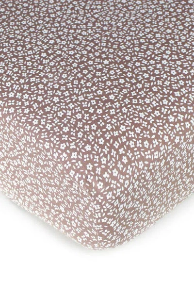 L'ovedbaby Muslin Crib Sheet In Brown