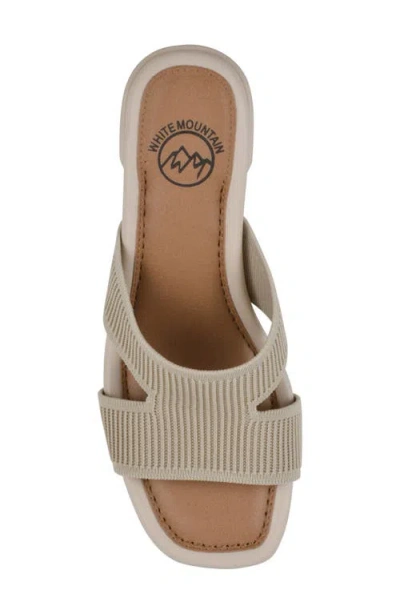 Cliffs By White Mountain Milled Sandal In Taupe Fabric