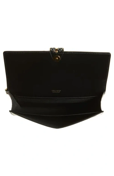 Tom Ford Tara Pouch Wristlet In Python-print Leather In Roccia